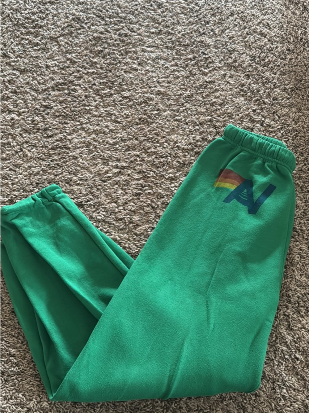 Aviator Nation Logo Sweatpants Kelly Green